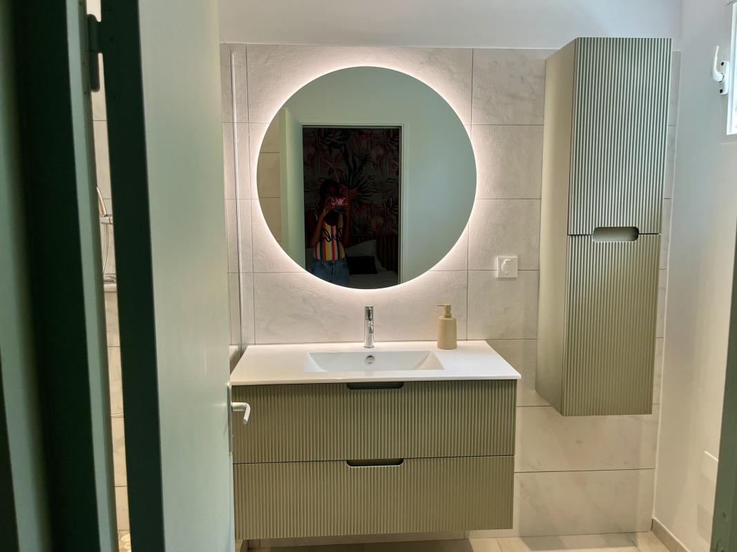 salle de douche verte 2